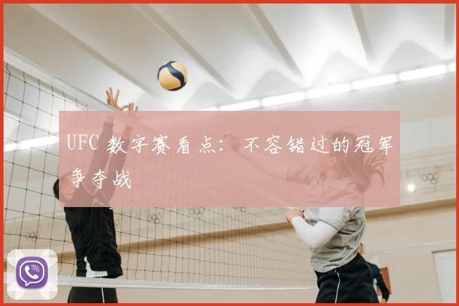 UFC 数字赛看点：不容错过的冠军争夺战